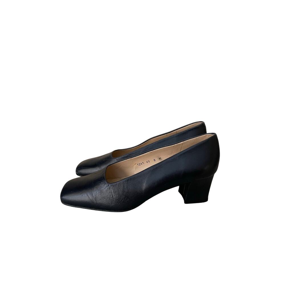 Enzo Angiolini Womens Size 8 Navy Blue Slip On Pumps